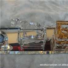 厂家批发办公用品笔筒名片盒带表三合一名片办公挂件