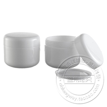 100g全白盒PP膏霜盒，100克分装盒，膏霜分装瓶，化妆品包装