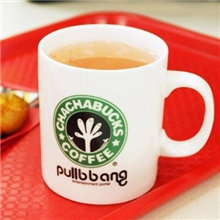 广告创意陶瓷杯，可随意添加公司广告。出口外贸陶瓷杯，品种齐全