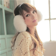 2013热销超大仿兔毛耳罩批发长毛耳罩保暖/毛绒耳罩皮草耳暖