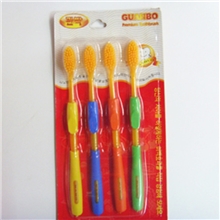 (小圆头红金)韩国纳米双层软毛牙刷