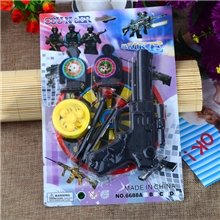 儿童塑料模型玩具小手枪带箭靶儿童玩具套装超值低价