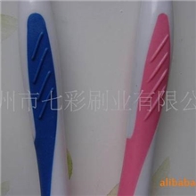 供应儿童优质低价尼龙丝多彩刷柄热转印图案小美女刷型牙刷