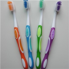 全国最低价纤巧型优质柔丝软刷毛尖毛舒适流行成人牙刷色彩绚丽