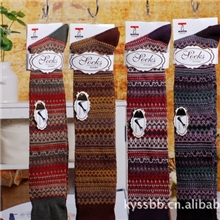 批发阳光女孩韩流百搭精梳棉踩脚大腿袜过膝袜高长筒袜袜套