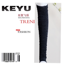 批发日单杂志款百搭时尚全棉护套单鞋必备泡泡罗口袜套女袜