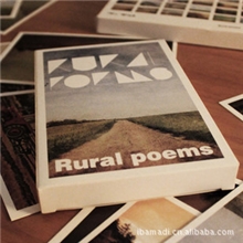 淘宝热销贺卡明信片批发盒装复古明信片-牧野的诗30张入