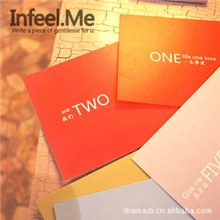 节日卡片Infeel.Me原创明信片数字片-爱你的十个理由10张盒装