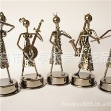 义乌厂家直销金属工艺品小美女组合演出礼品工艺品