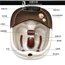 按摩足盆泡脚盆加热电动按摩足浴盆自动按摩自动加热按摩洗脚