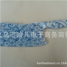 【厂家批发】高裆商务礼品青花瓷刀乌钢刀价格优惠厂家直销