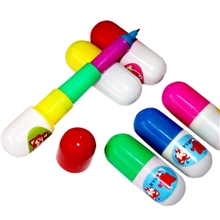 胶囊圆珠笔可爱文具日韩国创意药丸伸缩笔学生奖品礼物广告笔定制