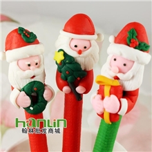 圣诞节装饰品圣诞老人工艺笔圣诞用品儿童生日礼物圣诞小礼品批发