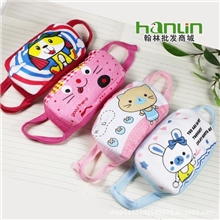 卡通婴儿宝宝儿童口罩韩国时尚冬季防尘保暖纯棉可爱透气口罩批发