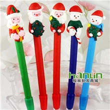 圣诞装饰品创意办公文具批发广告笔卡通圆珠笔圣诞节礼品圣诞礼物