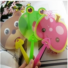 8424迷你小扇子卡通动物造型塑料扇随身手摇扇礼品扇可加LOGO