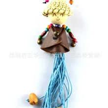 厂家直销民族风饰品稀奇古怪工艺品爆款草帽人挂件