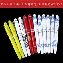 D深圳龙岗厂家批发零售精美烤漆笔多种图案可选可定制商务LOGO