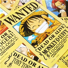 【年底大促】动漫海贼王11张通缉令压纹海报（大号）周边批发