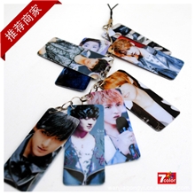 精美明星EXO-X串卡手机链8片/串动漫串卡动漫手机链挂件