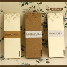[CoffeeX】创意空白书签藤蔓无标志DIY圆角带孔牛皮纸+白纸
