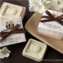 结婚婚庆用品婚礼回礼礼品小礼品欧美礼品香皂创意猫头鹰香皂