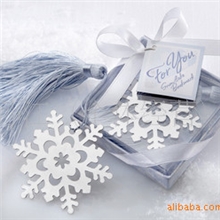 【爆款】婚庆婚礼回礼礼品金属书签创意情人生日小礼品雪花书签