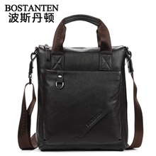 厂家直销促销款男士包包波斯丹顿男士商务手提包单肩斜挎包