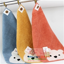 批发卡通小毛巾柔软厚实小方巾挂巾抹手巾30*30金号毛巾正品