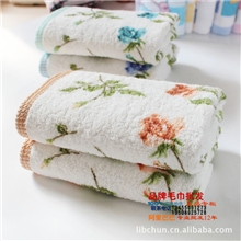 金号毛巾春意田园全棉提缎印花清爽毛巾A028