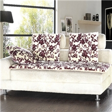 批发法兰绒沙发坐垫毛绒椅垫单三人红木组合沙发垫防滑