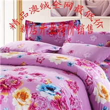 【2013新品】厂家直销纯棉四件套全棉磨绒澳绒四件套批发