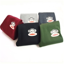 韩国原单小猫图案打底裤加绒不倒绒保暖裤九分裤猴子打底裤