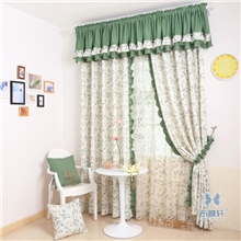 【布蝶轩】韩式田园风格拼接混搭布艺窗帘卧室批发特价零剪