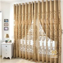 【布蝶轩】现代欧式镂空窗帘剪花提花工艺面料特价采购批发