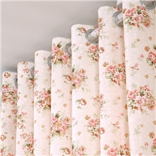 厂家美式碎花繁花似锦高精密提花印花田园系列遮光布窗帘