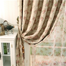 支持零剪厂家直销欧式田园成品遮光布窗帘特价批发零售
