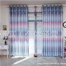 【支持零剪】特价促销外贸尾单印花遮光布柯桥窗帘
