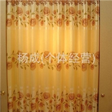 窗帘厂家直销单面双面印花遮光布玫瑰窗帘布批发