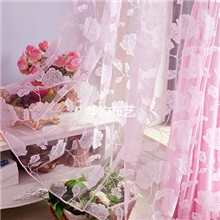 [厂家直销]绍兴窗帘纱料批发玻璃纱植绒植绒窗纱烂花纱淘宝热卖