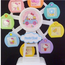 大风车相框卡通风车旋转梦幻摩天轮相架音乐盒摩天轮相架大号