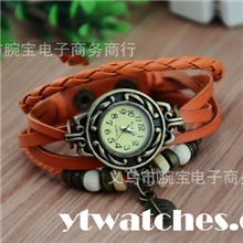 韩版时尚复古树叶手链表学生手工编织树叶手链表女士手链表