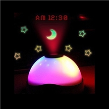 半球投影钟/星空投影钟/七彩投影钟/礼品时钟魔幻星星月亮140