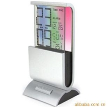 281七彩万年历电子时钟万年历电子闹钟电子礼品七彩闹钟140