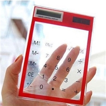 太阳能计算器迷你计算器透明计算器太阳能触摸屏透明计算器