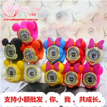 儿童手表批发可爱男孩女孩拍拍表卷尺表米奇米妮米老鼠卡通礼物