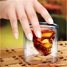 DOOMED禁锢海盗双层玻璃杯子骷髅酒杯