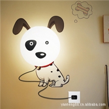 花颜墙纸壁灯趣味氛围灯创意DIY卡通灯儿童卧室床头灯