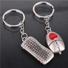 键盘钥匙扣情侣钥匙扣手机链鼠标钥匙圈浪漫生日礼物女朋友