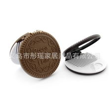 【特价批发】606#新奇特巧克力夹心饼干造型镜子梳子(图)